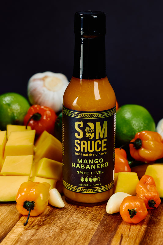 SOMSAUCE Mango Habanero Hot Sauce | Sweet Heat, Big Flavor