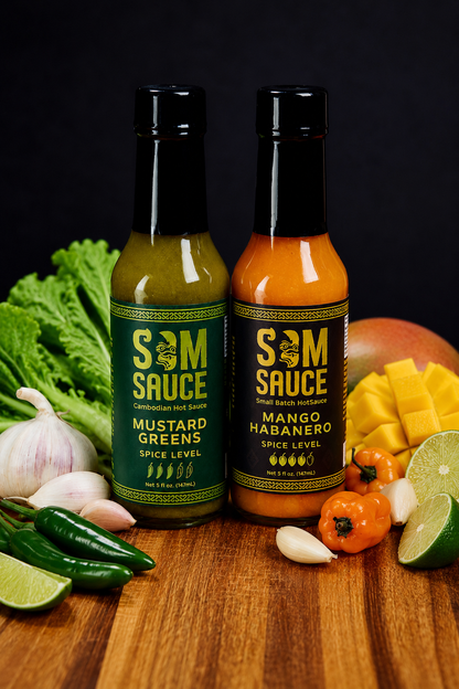SOMSAUCE Duo Pack Mango Habanero + Mustard Greens