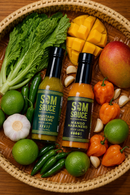 SOMSAUCE Duo Pack Mango Habanero + Mustard Greens
