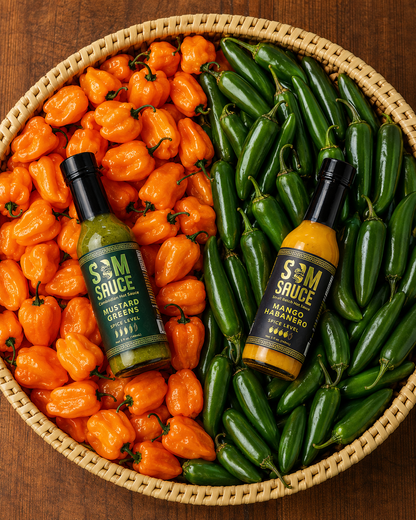 SOMSAUCE Duo Pack Mango Habanero + Mustard Greens