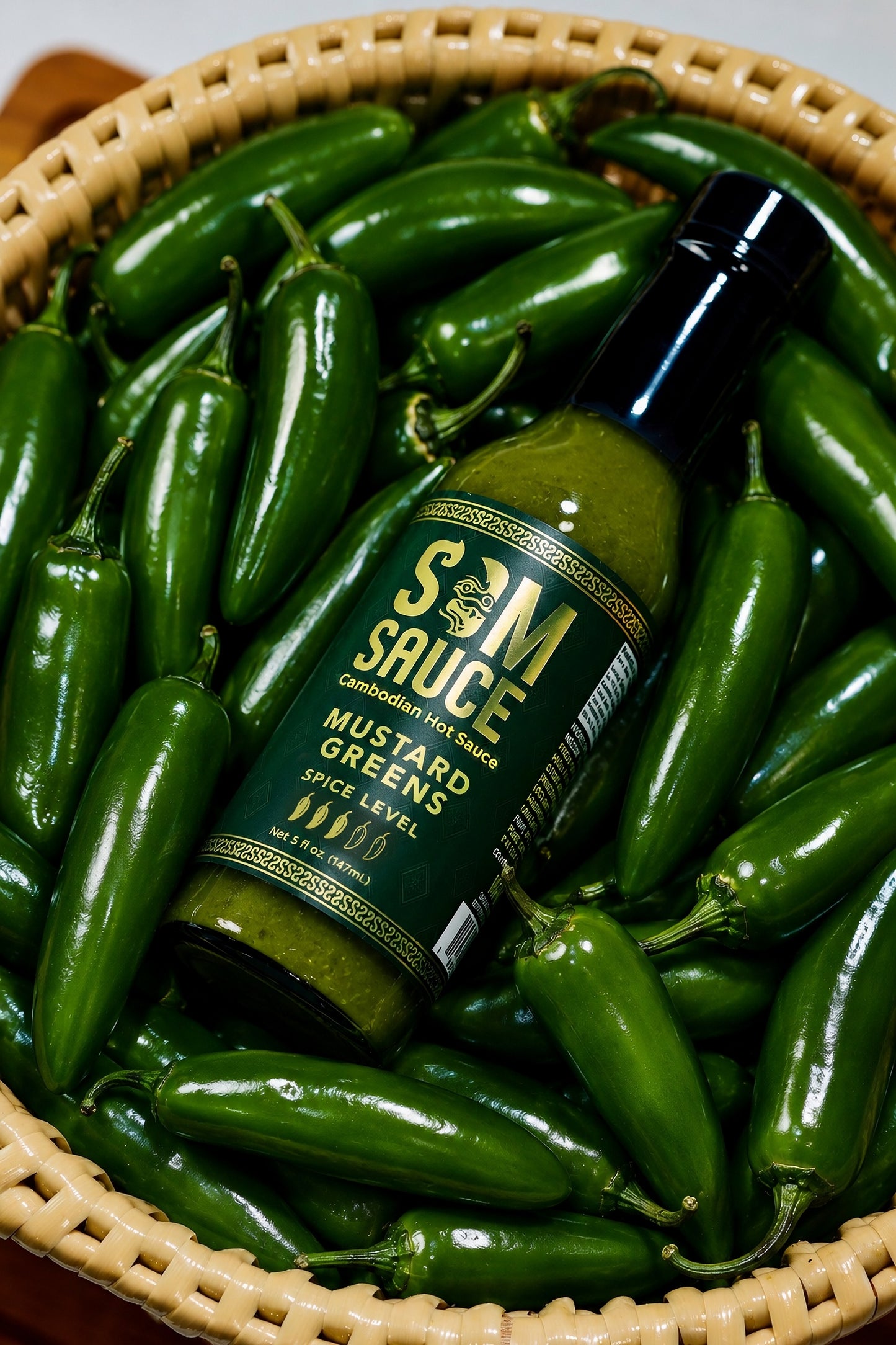 SOMSAUCE Mustard Greens Hot Sauce | Blessed & Small-Batch
