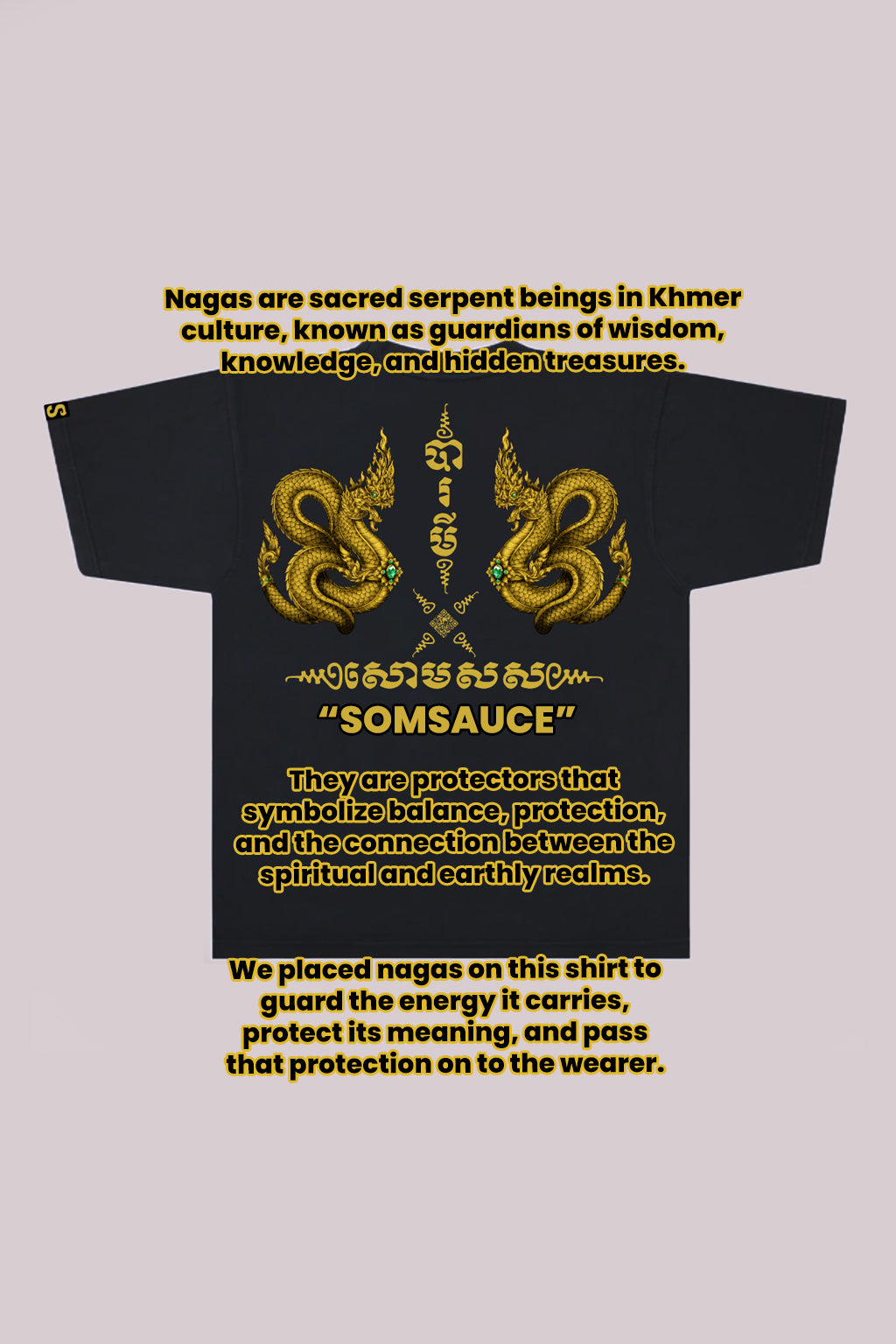 Baramei (បារមី) Oversized Tee + SOMSAUCE BUNDLE (Batch 2, Ships When 50 Orders Are Reached and After Blessing, 50/50)