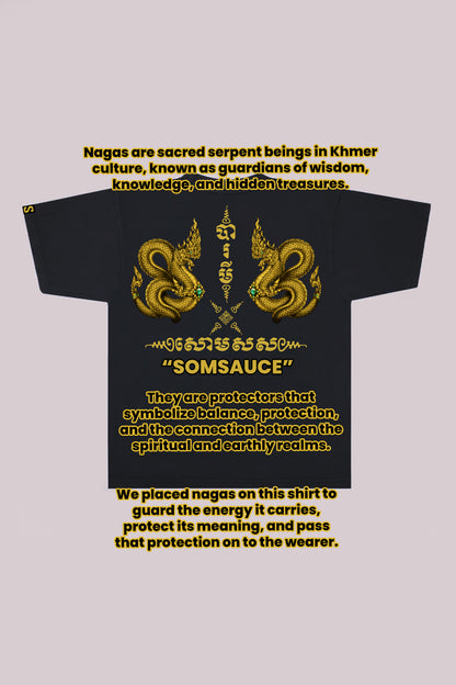 Baramei (បារមី) Oversized Tee + SOMSAUCE BUNDLE (Batch 2, Ships When 50 Orders Are Reached and After Blessing, 50/50)
